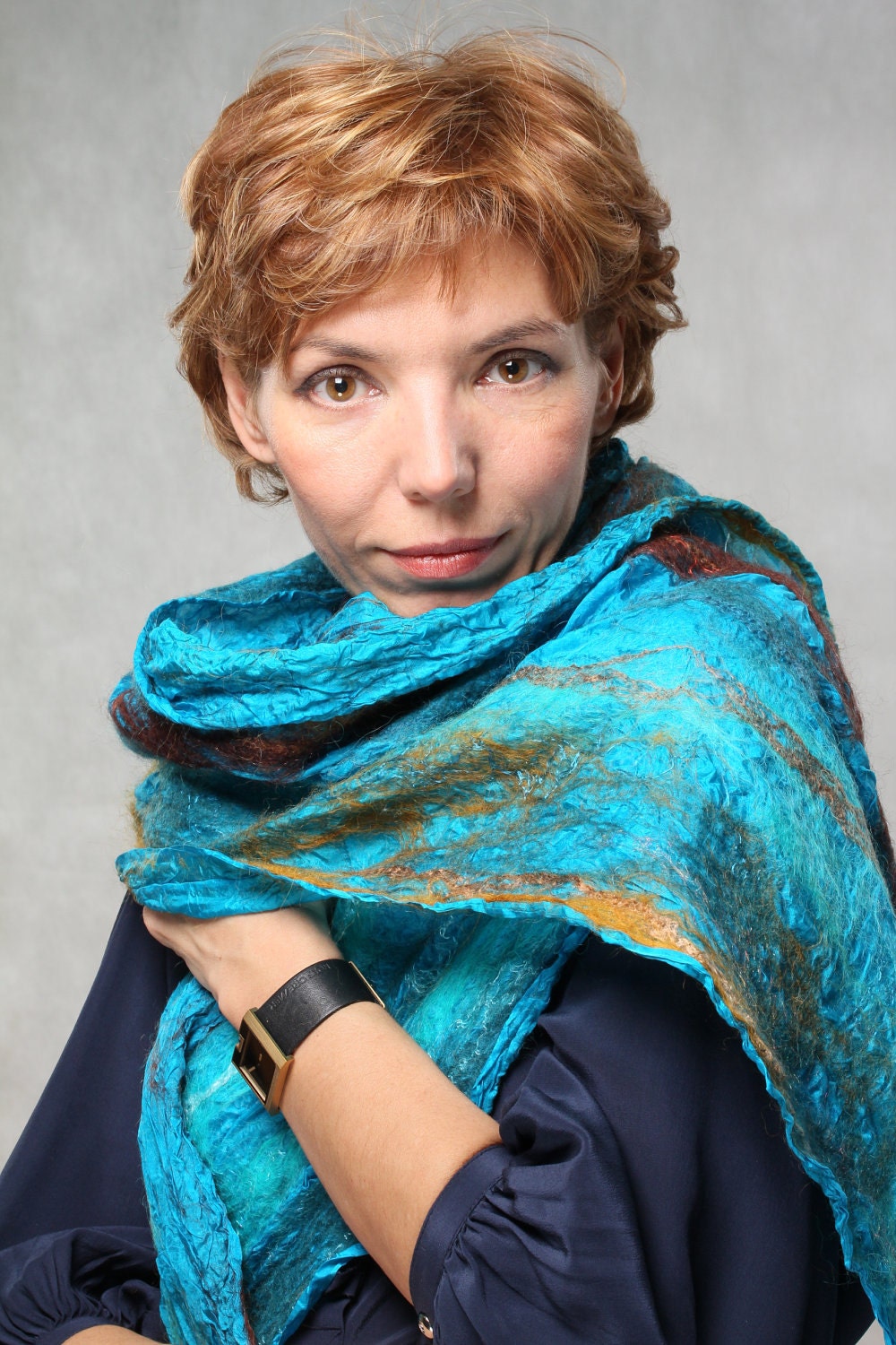 Nuno Felted Scarf  Emotions-- Ready to Ship now