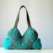 Crochet handbag, fall autumn fashion, Stripet granny square crochet Bag, New Four Season Crochet bag - Shoulder Bag, christmas gift idea