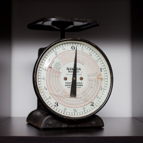 Antique Hanson 5lb Postal Scale Model 1509 by TimeForMemories