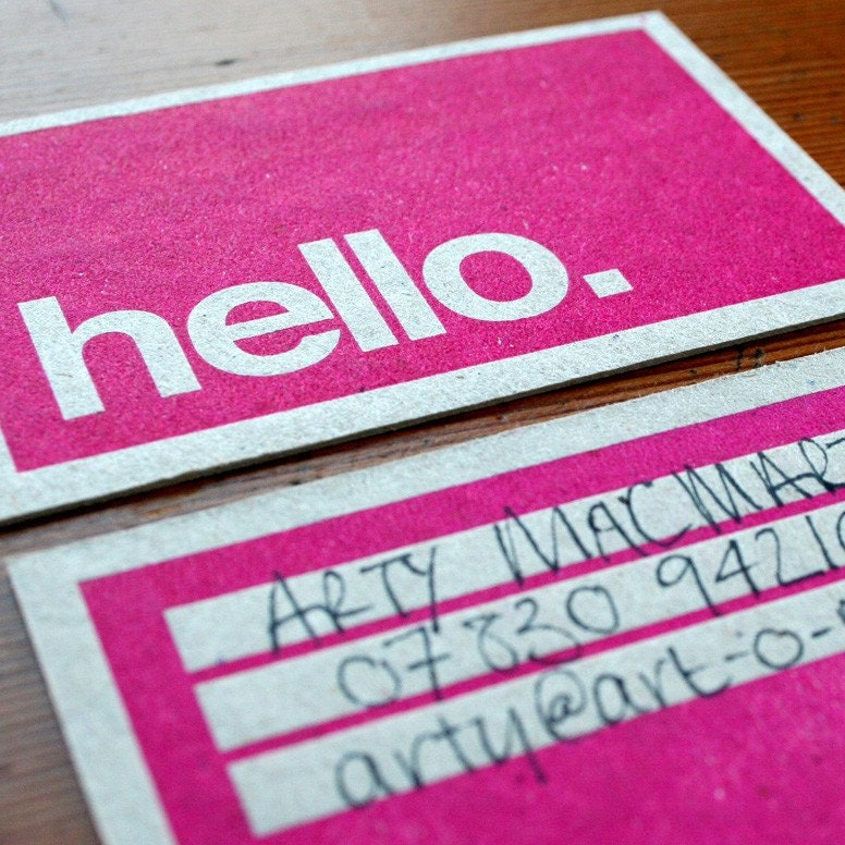 hello HOWDOO business cards