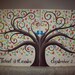 Wedding guest book thumbprint tree....300 guests