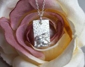 Little Bunny Rabbit in the Meadow Fine Silver Pendant
