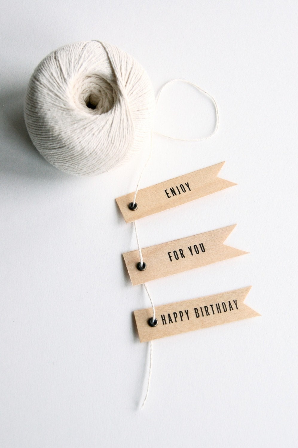 Letterpress Gift Flags