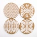 Mojave: Letterpress Coasters - Set of 4