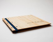 wood album wedding anniversary engagement heirloom holiday modern rustic  // custom engrave