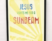 8x10 Jesus Wants Me For A Sunbeam Giclée Art Print LDS Mormon Christian