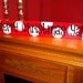 Merry Christmas Y'all red and white - christmas signs - cute polka dot sign, mantel or end table sign