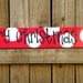 Merry Christmas Y'all red and white - christmas signs - cute polka dot sign, mantel or end table sign