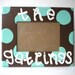 Family Name Polka Dot Picture Frame - family name picture frame - wedding gifts - cute painted frames - housewarming gifts