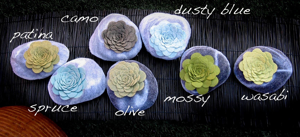 succulent plant serenity faux stone soft sculpture