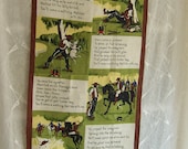 70s Linen Towel Waltzing Matilda by heil of Dandaragan Western Australia