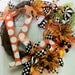Custom Fall wreath Halloween and Thanksgiving A,B,C,D,E,F,G,H,I,J,K,L,M,N,O,P,Q,R,S,T,U,V,W,X,Y,Z