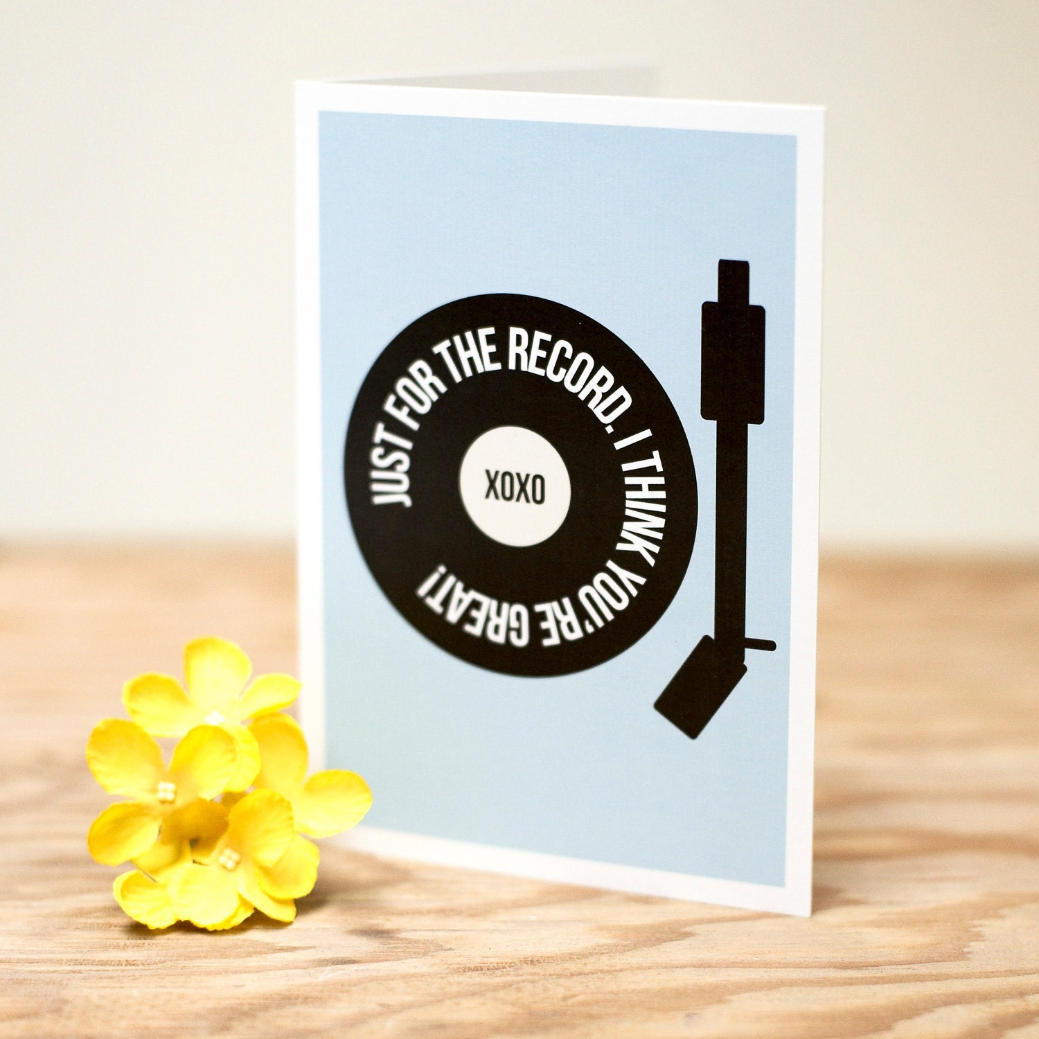 Just for the Record - Greetings Card
