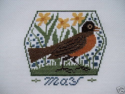 Completed Prairie Schooler Cross Stitch   -  MAY