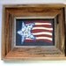 Patriotic, USA, Grand Olde Flag, Framed in Barnwood, Primitive
