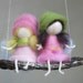 A friends, needle felted, home decor