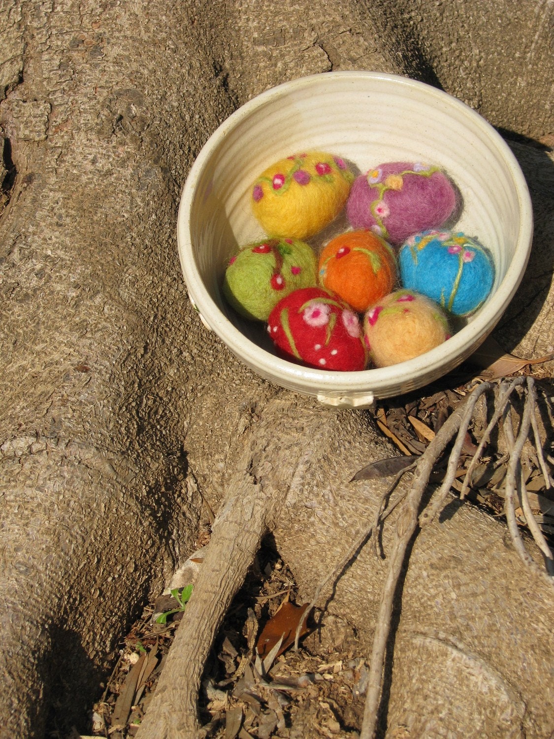 Needle felted easter egg