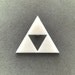 Triforce white brooch fanart triangle geometric