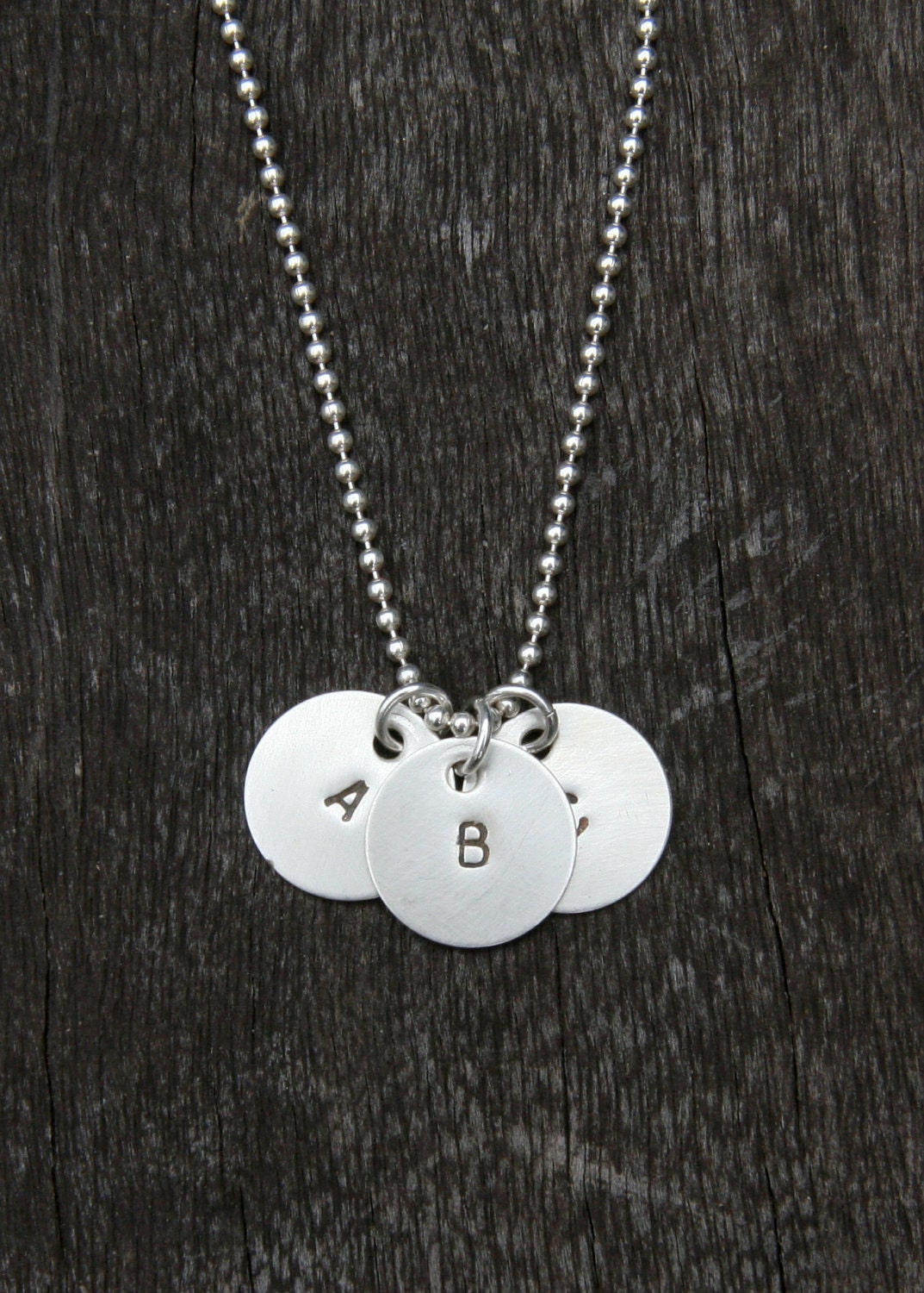 Personalized Initial stamped small tags