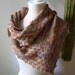 Knitting Pattern / Cheques Checkered Rib Shawlette Kerchief / PDF Digital Delivery