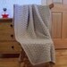 Crocheted Throw Blanket, Crocheted Afghan Blanket, Crocheted Blanket, in Lace or tan color, 55x40, Handmade, Lap Throw, Home Decor