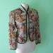 EVERYTHING 15 SALE 80s jacket - quilted floral upholstery vintage jacket - size medium