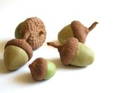 FREE SHIPPING Edible Chocolate Cocoa Bean Candy Acorns 24 - Featured in Martha Stewart Weddings Fall 2011 - andiespecialtysweets