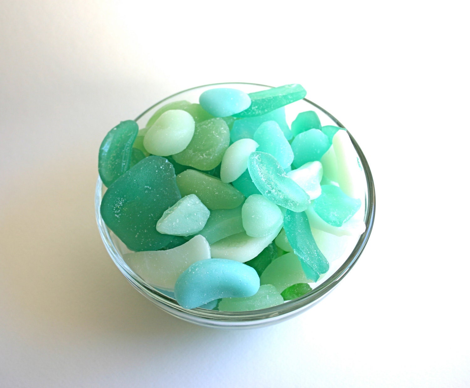 Hard Candy Sea Glass 3 oz. sample bag for gift giving, favors or cake decorating - andiespecialtysweets