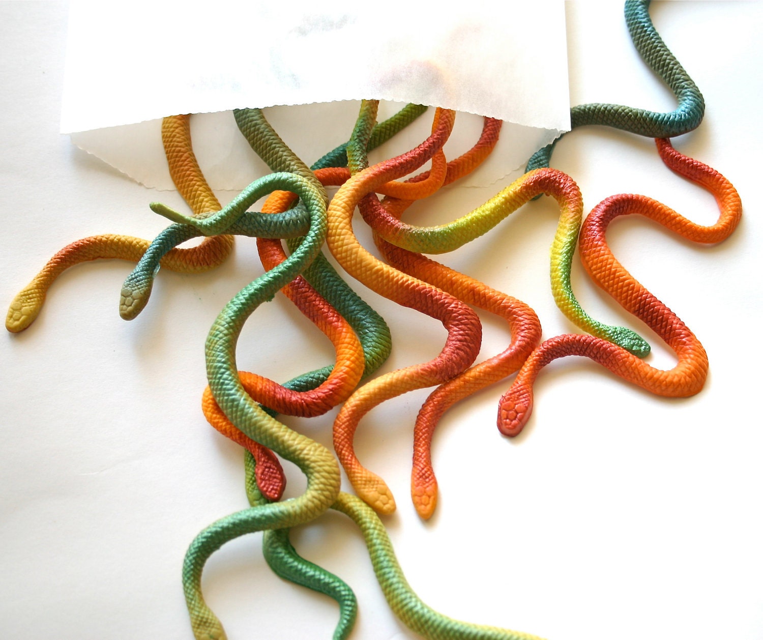 Candy Snakes 24 Cake embellishments or Unique Stand Alone Candy