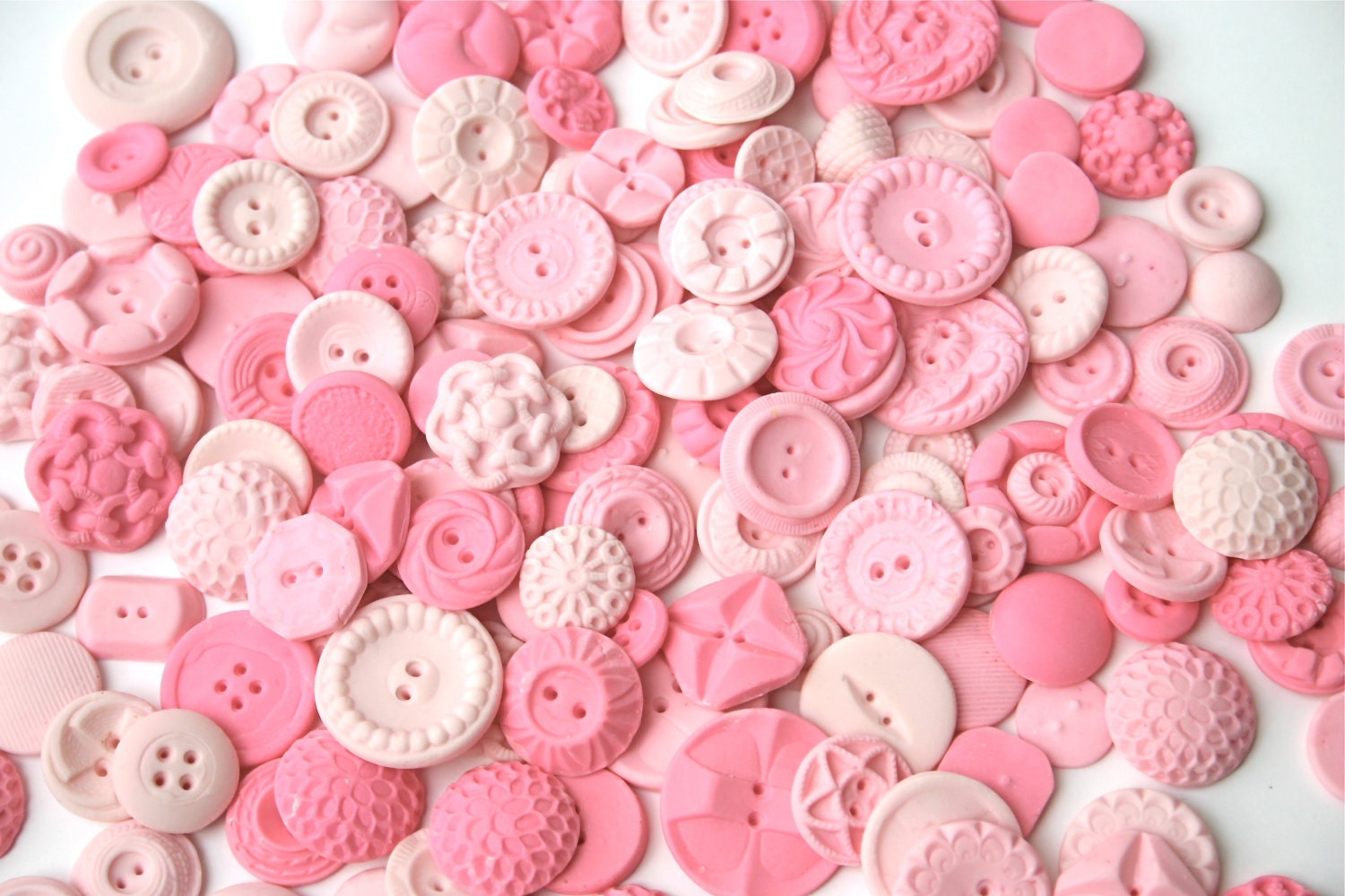 Tickled Peppermint Pink Candy Buttons 200 -by Andie' Specialty Sweets