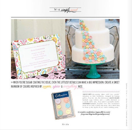 RUSH For Trish: Edible Vintage Candy Buttons 300 Custom Colors and Flavors