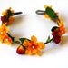 strawberry blossom hair wreath // woodland collection