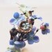 bluebird and its blue nest headband - nature inspired, forest, woodland bird headpiece, boho chic, fairy tale.