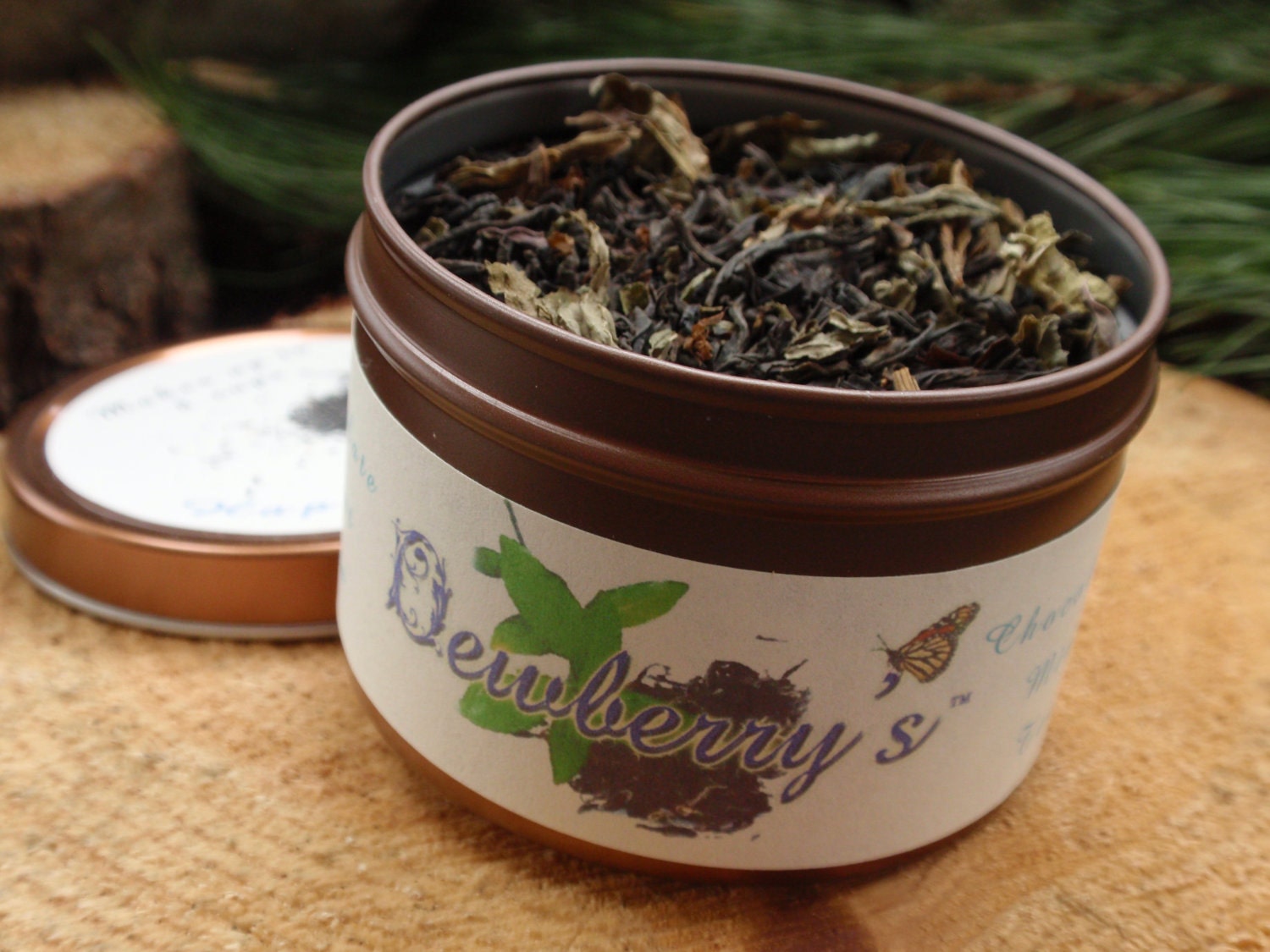 CHOCOLATE MINT Organic Artisan Gourmet Specialty Tea - Delicious, Sensual, Relaxing, Ritual Work