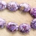 Purple Mosiac Magnesite 25x20mm Puffed Oval Bead