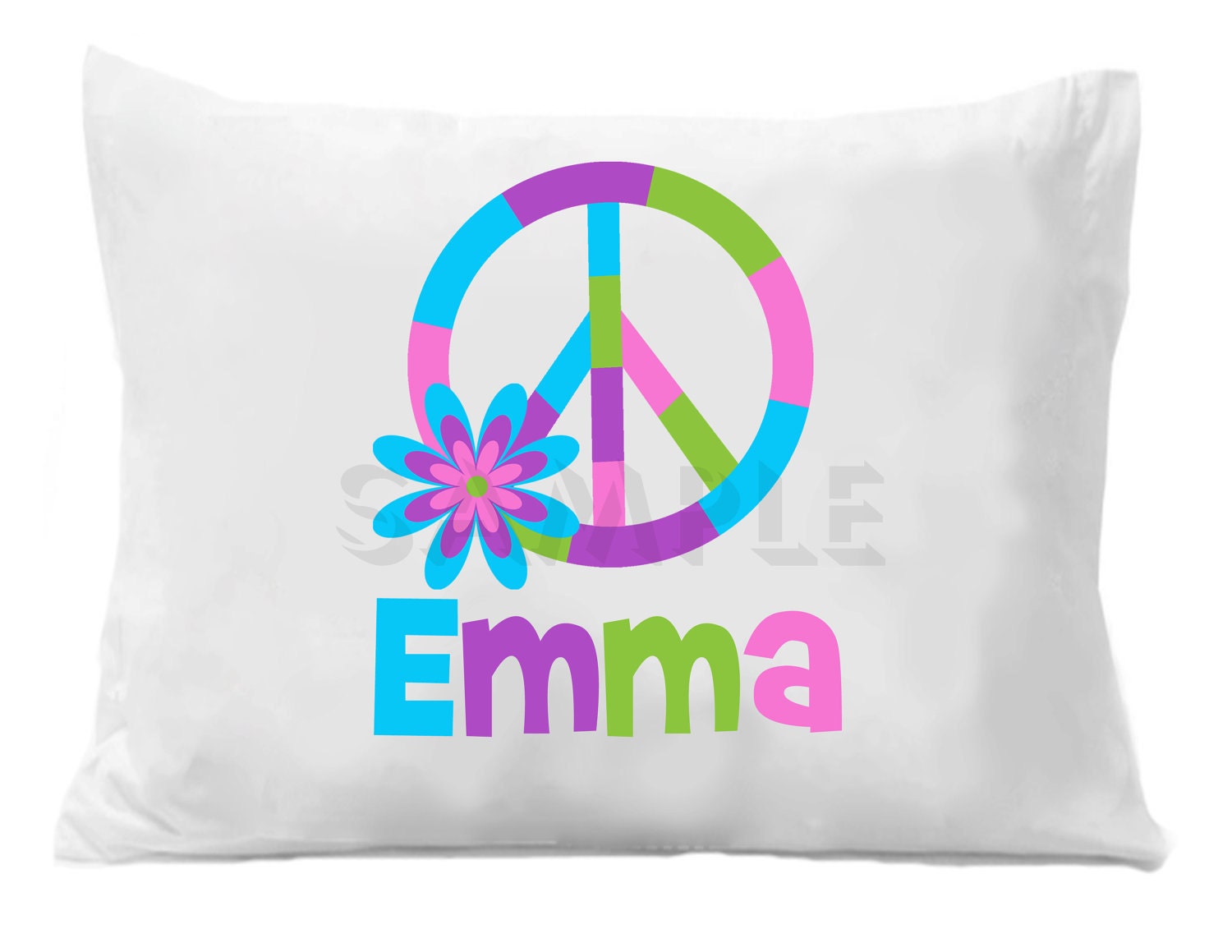 Peace Sign Pillow Case Personalized Pillow Case Il_170x135