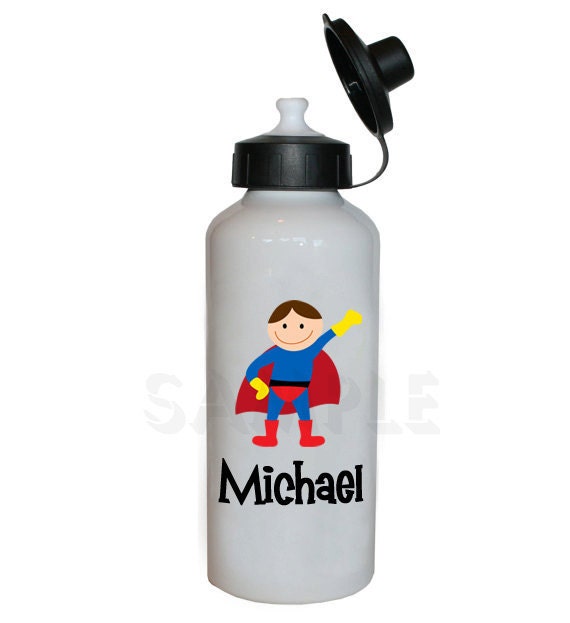 Superhero Water Bottle Superhero Personalized Water Bottle Il_570xn