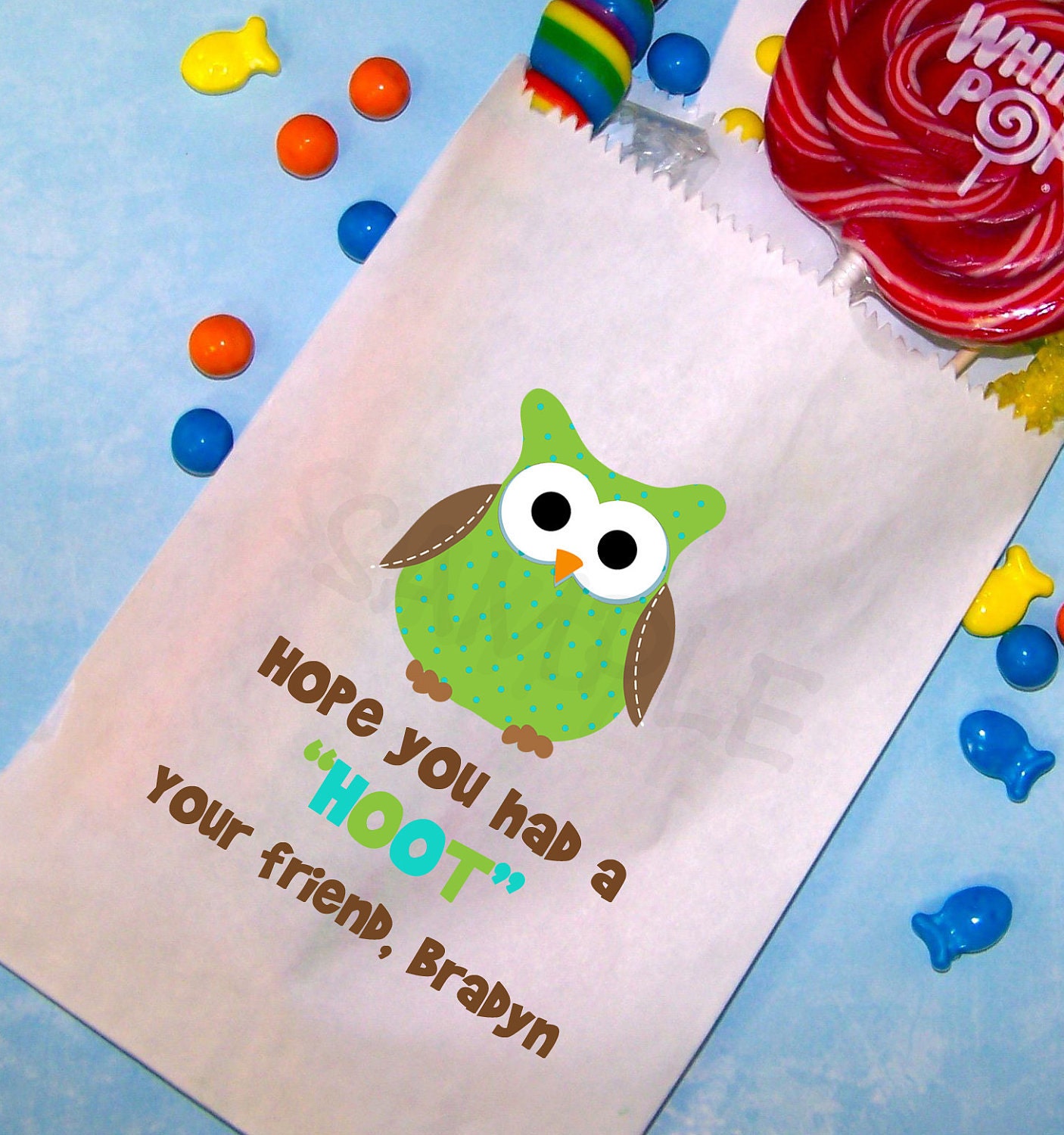 Owl Birthday Party, Candy Bags, Goody Bags, Party Favor Bag, Set of 25 Il_570xn