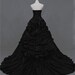 Alternative Black Wedding Dress for Gothic or Halloween Theme