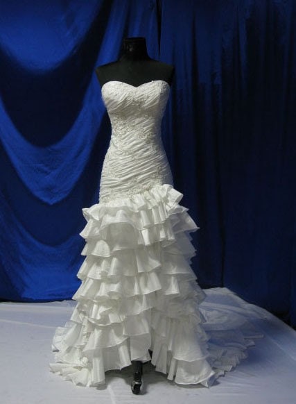 Strapless Wedding Dress Bridal Gown Vintage Inspired