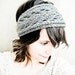 Lacefield Knit Lace Headband - Wallaby Taupe Grey Wool - Spring 2012