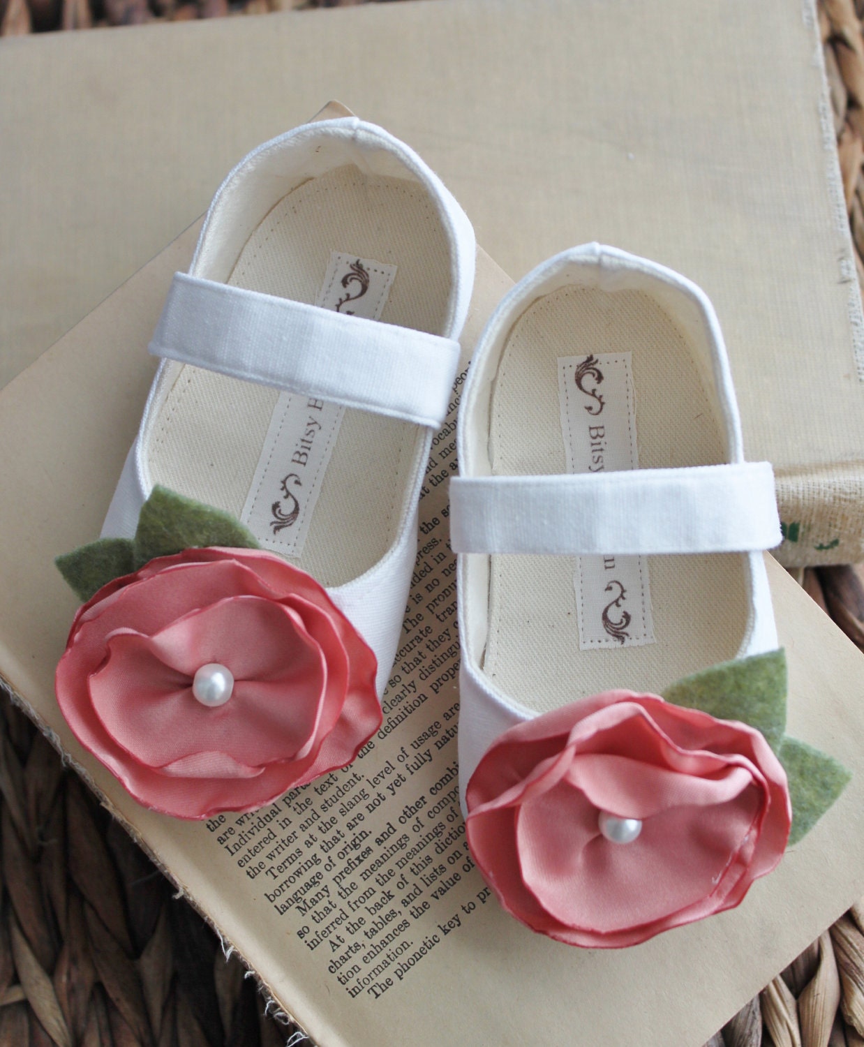 Baby Girl Shoes Toddler Girl Shoes Soft Soled Shoes Wedding Shoes Flower Girl Shoes Summer Shoes White Shoes Cream Shoes- White Chocolate