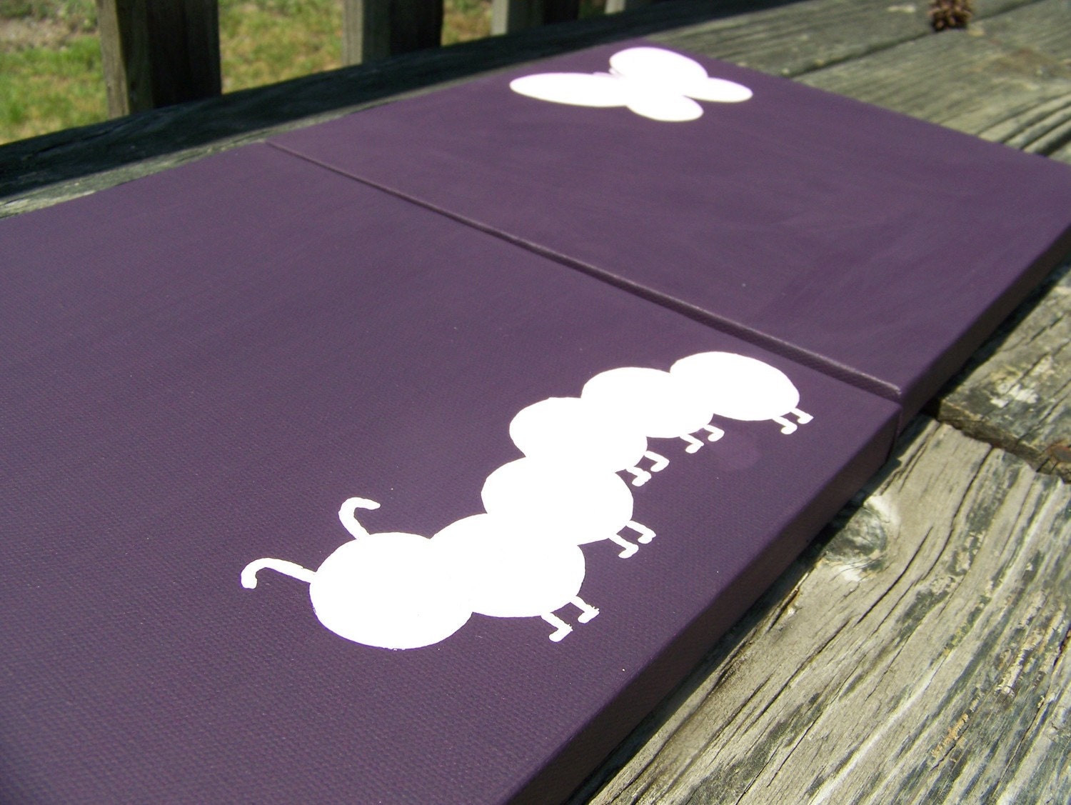 Caterpillar and Butterfly set of 2 10x10