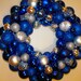 Blown Away Blue Christmas Ball Wreath
