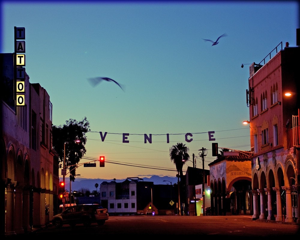 Venice Beach at Sunrise, California 8x10 Fine Art Photographic Print - America
