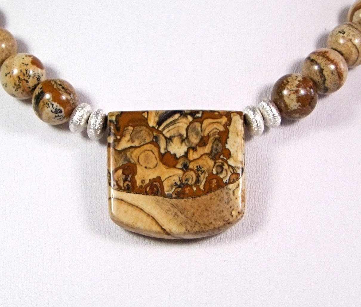 Royal Sahara Jasper Necklace - N190