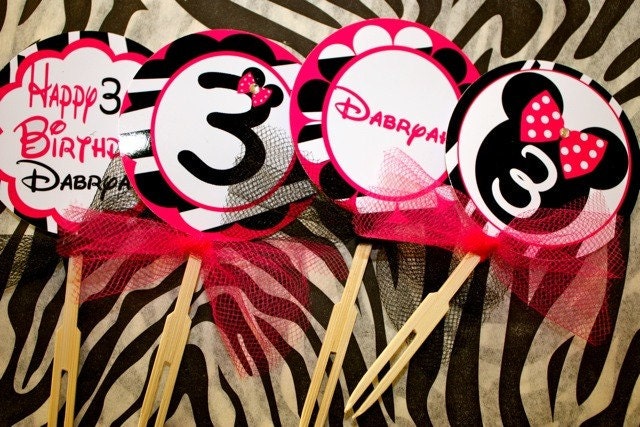 Mix and Match Minnie Diva Cupcake Toppers Il_170x135