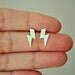 Lightning Bolt Stud Earrings in Sterling Silver