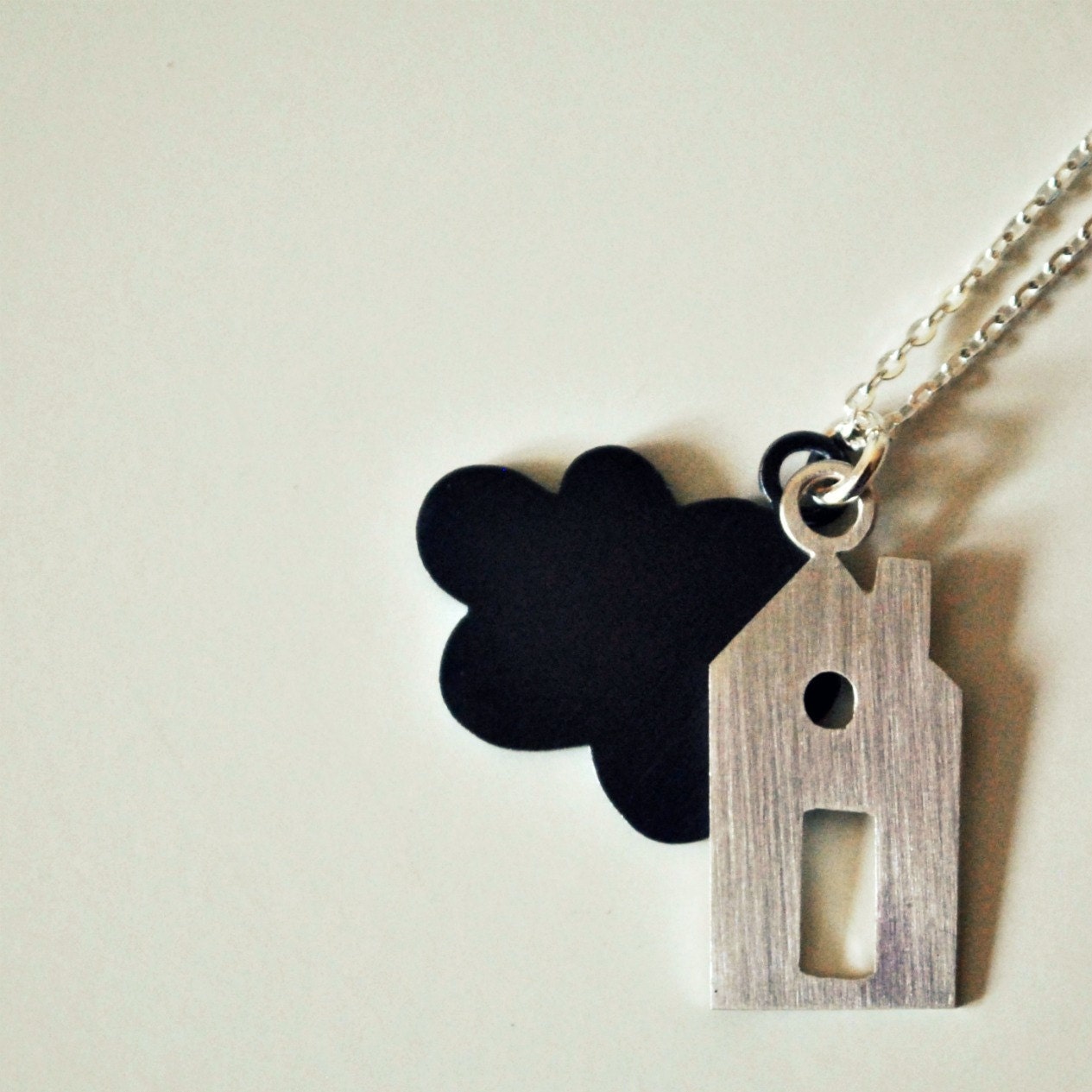 Refuge / Home Necklace Handmade of Sterling Silver