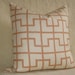 Schumacher Bleeker Pillow - Celerie Kemble - Spark - 20 inch - Designer Pillow - Decorative Pillow - Orange - Lattice